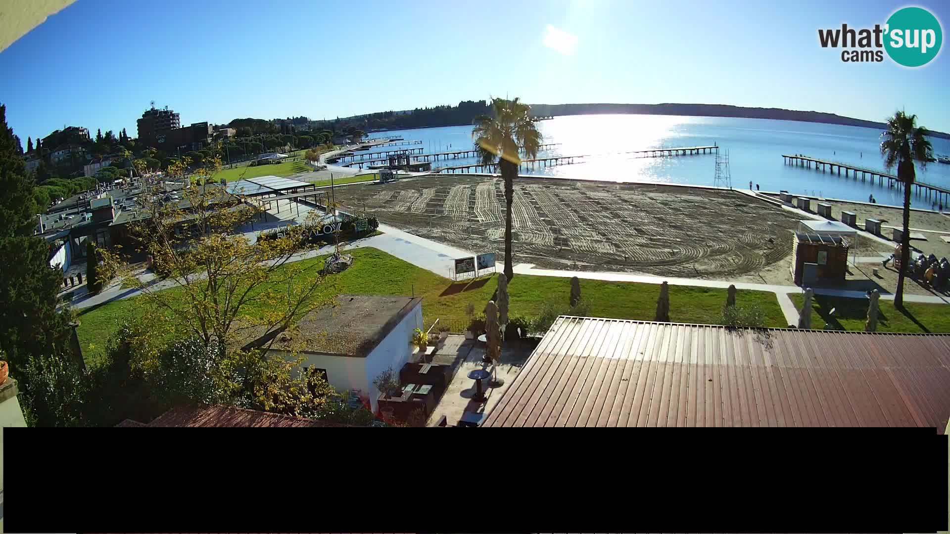 Webcam Live Playa de Portorož