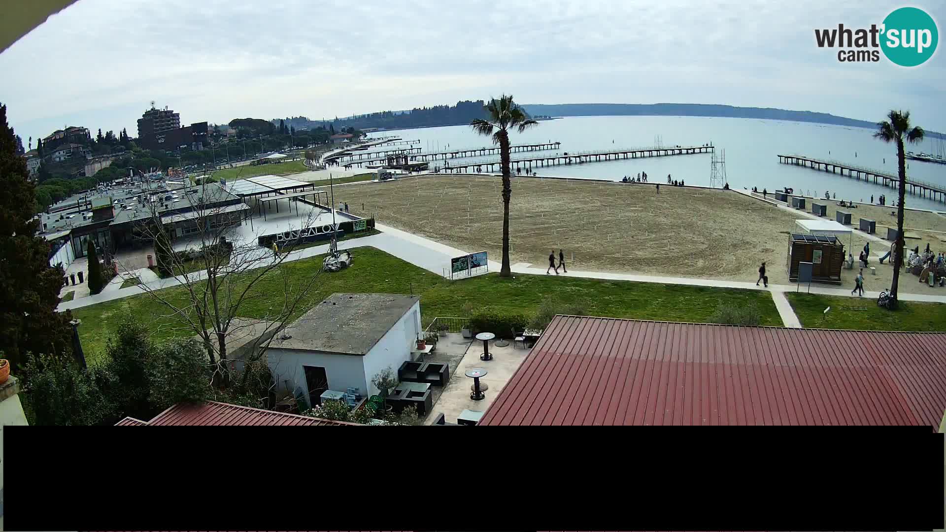 Webcam live Plage Portorož – Caffe Karamela