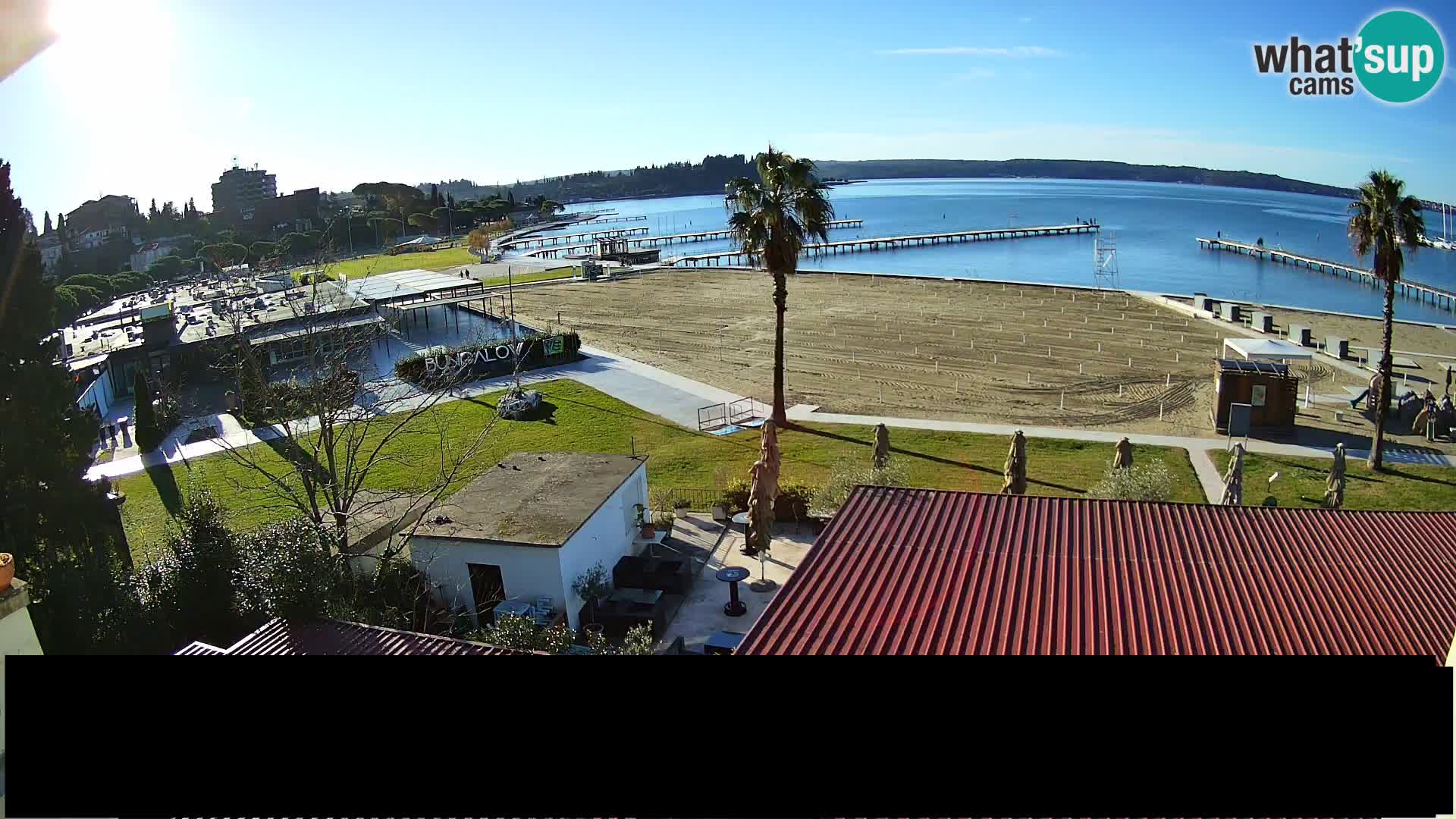 Webcam live Playa Portorož – Caffe Karamela