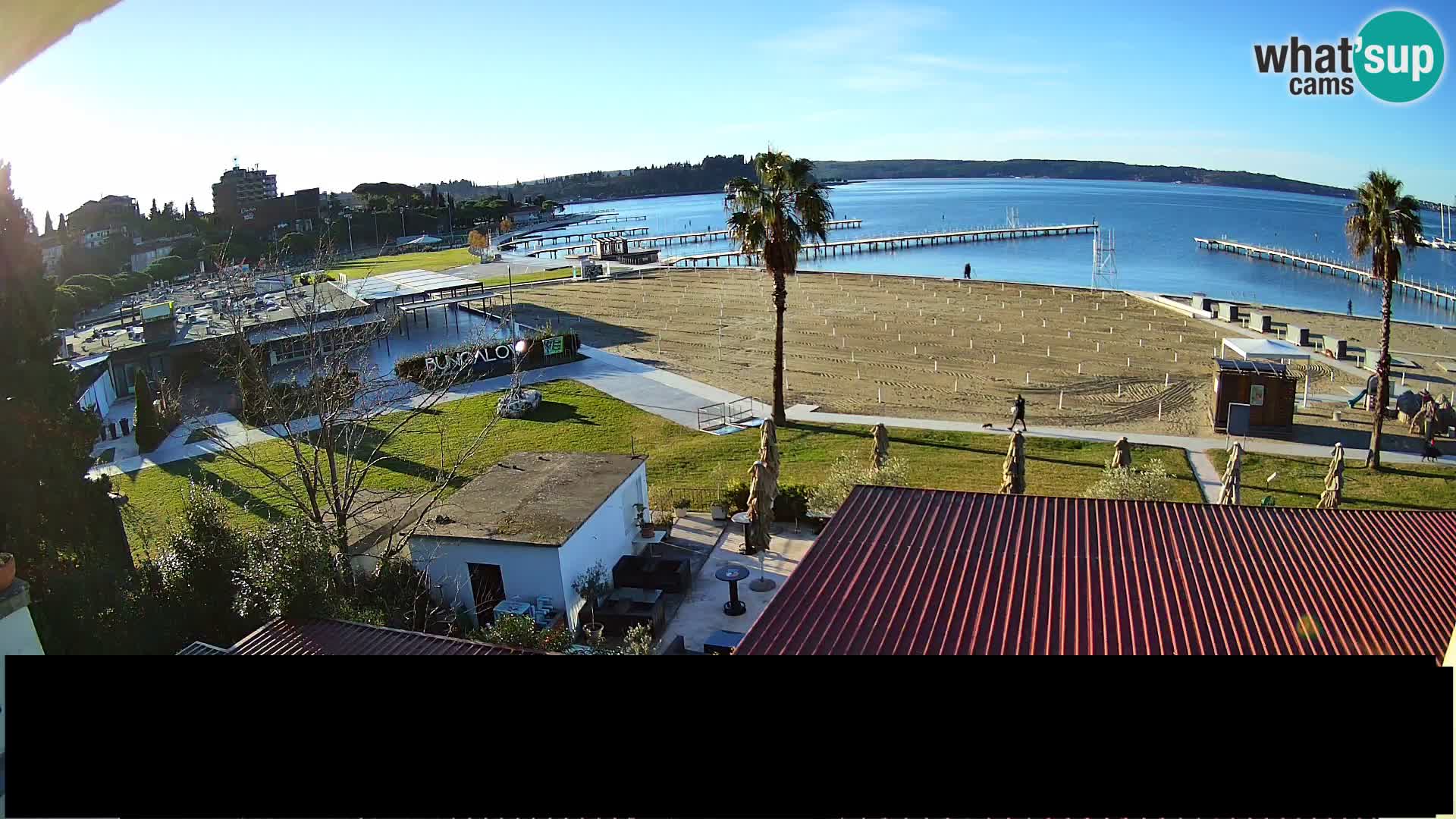 Webcam live Plage Portorož – Caffe Karamela