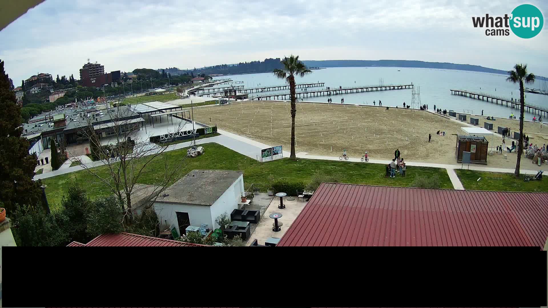 Webcam live Playa Portorož – Caffe Karamela