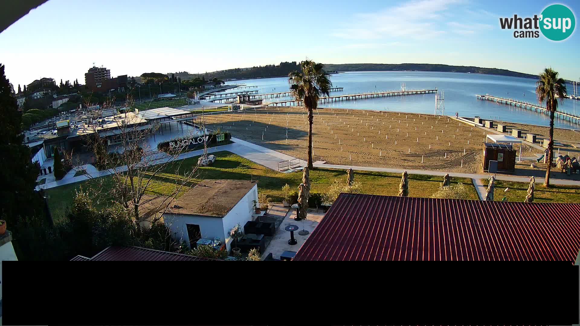 Webcam live Plage Portorož – Caffe Karamela