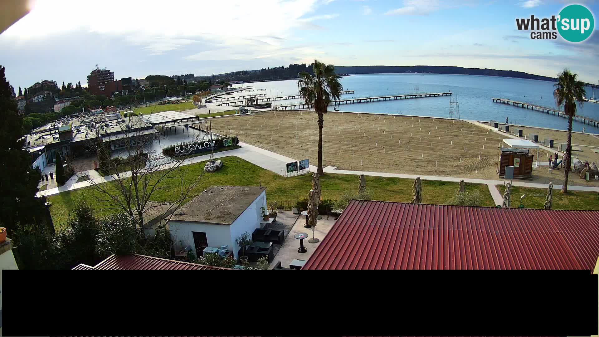 Webcam live Plage Portorož – Caffe Karamela