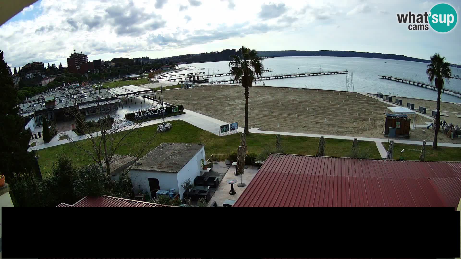 Spiaggia di Portorose live webcam