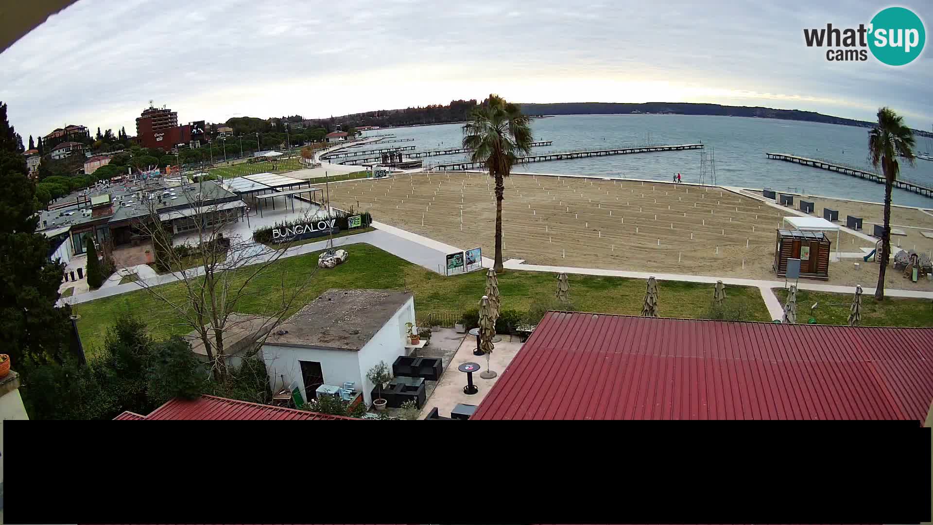 Webcam live Playa Portorož – Caffe Karamela