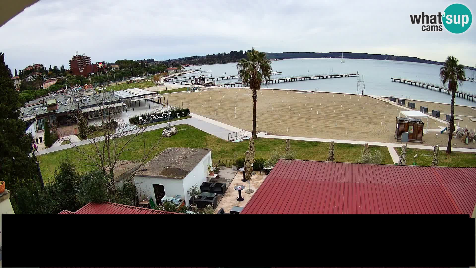 Webcam live Plage Portorož – Caffe Karamela