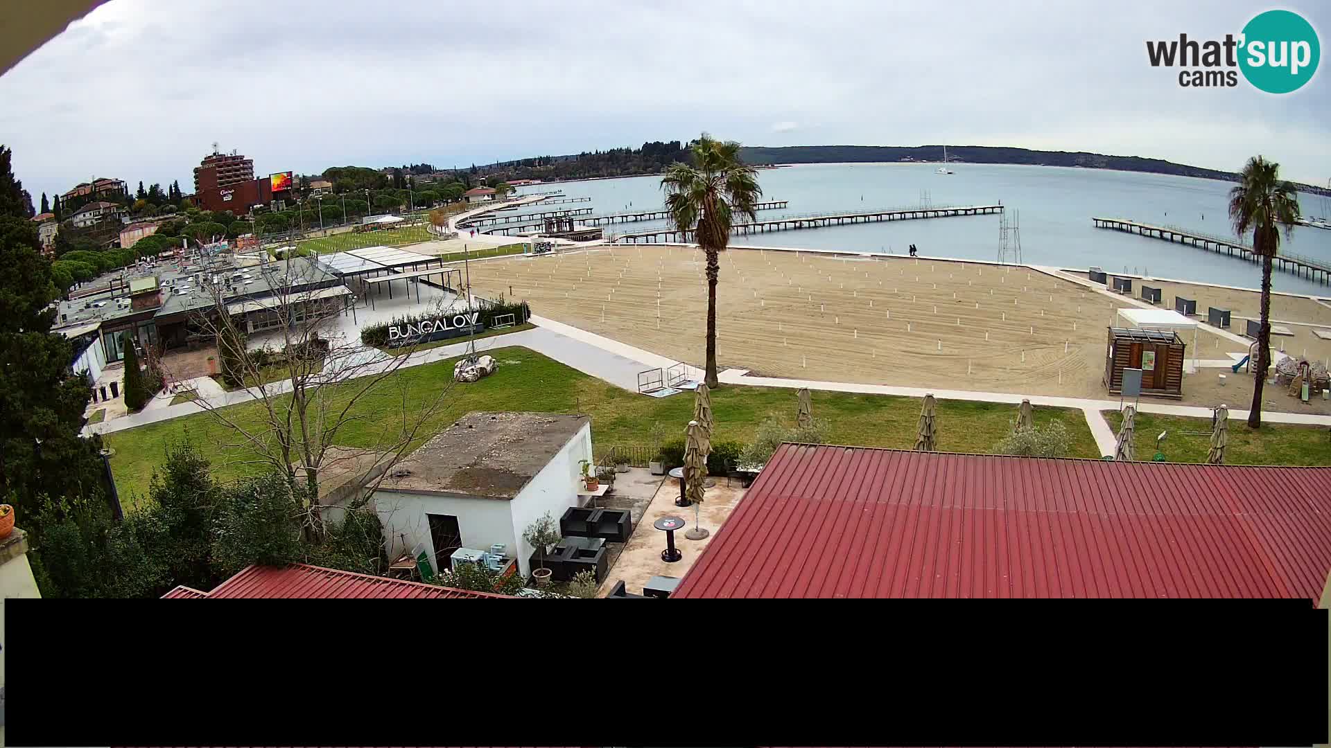 Spiaggia di Portorose live webcam