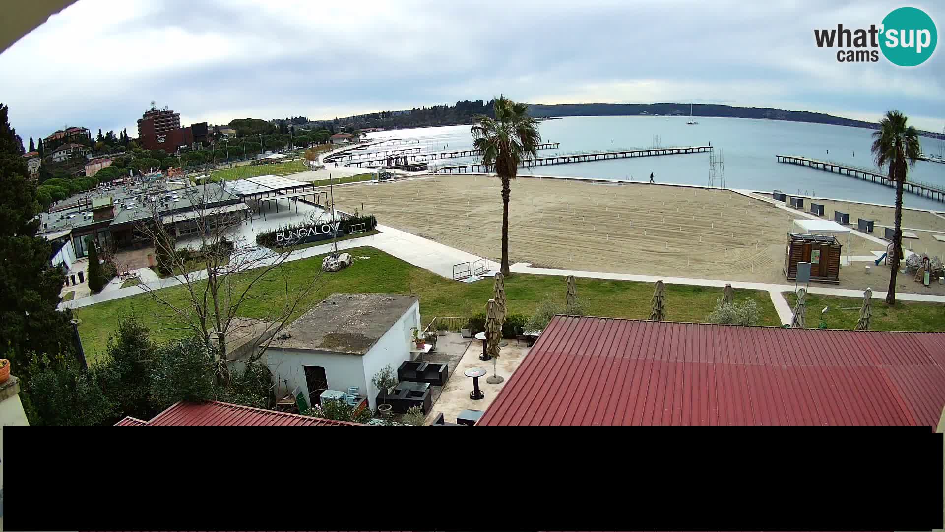 Webcam live Plage Portorož – Caffe Karamela