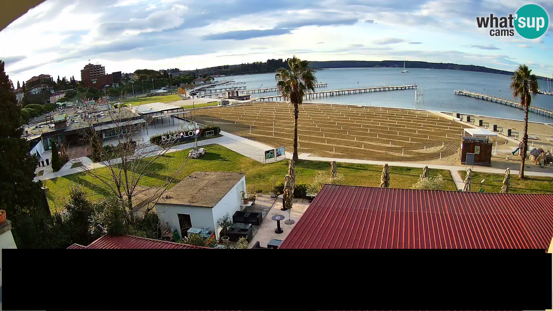 Spiaggia di Portorose live webcam