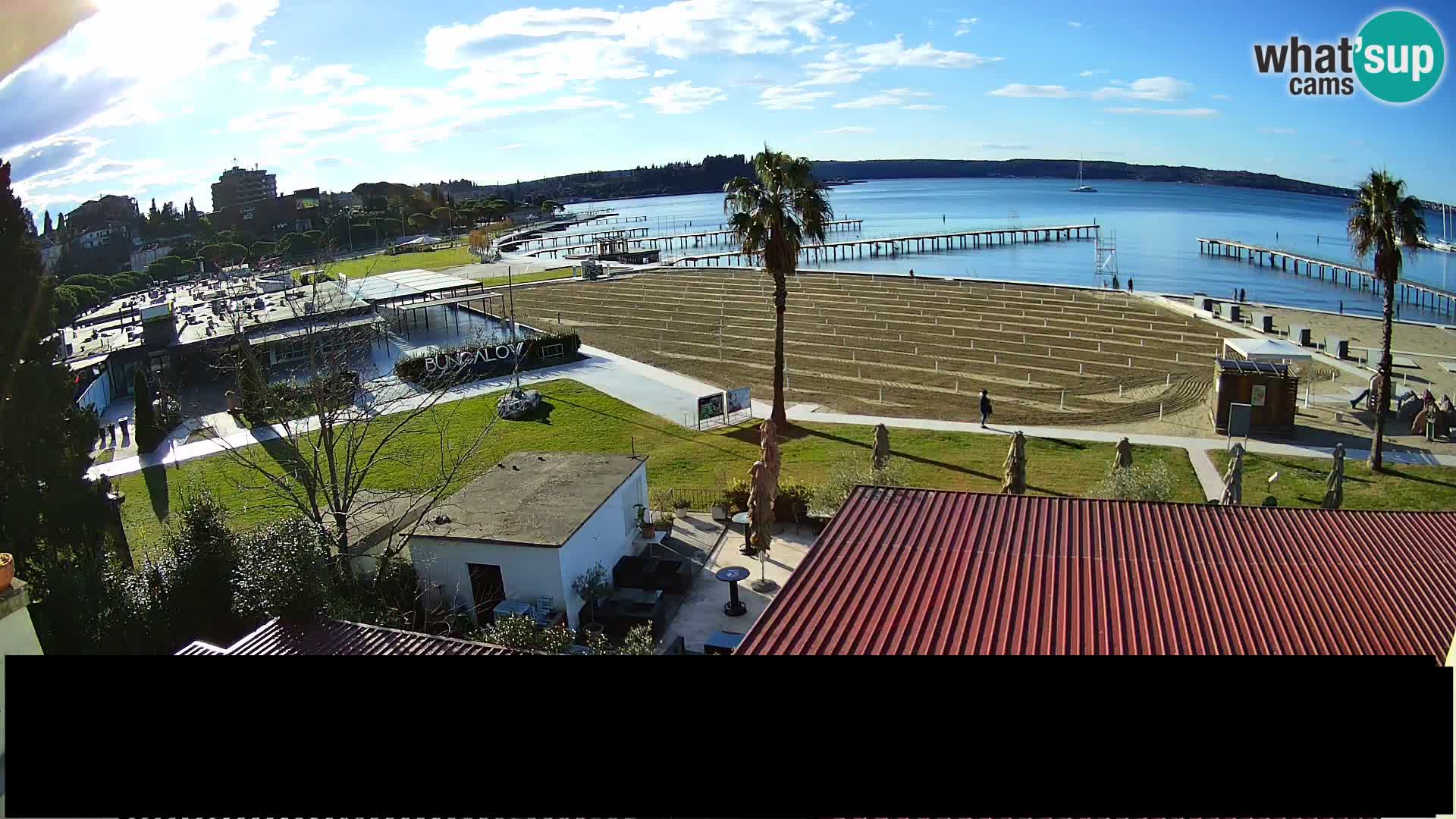 Playa Portorož camera en vivo