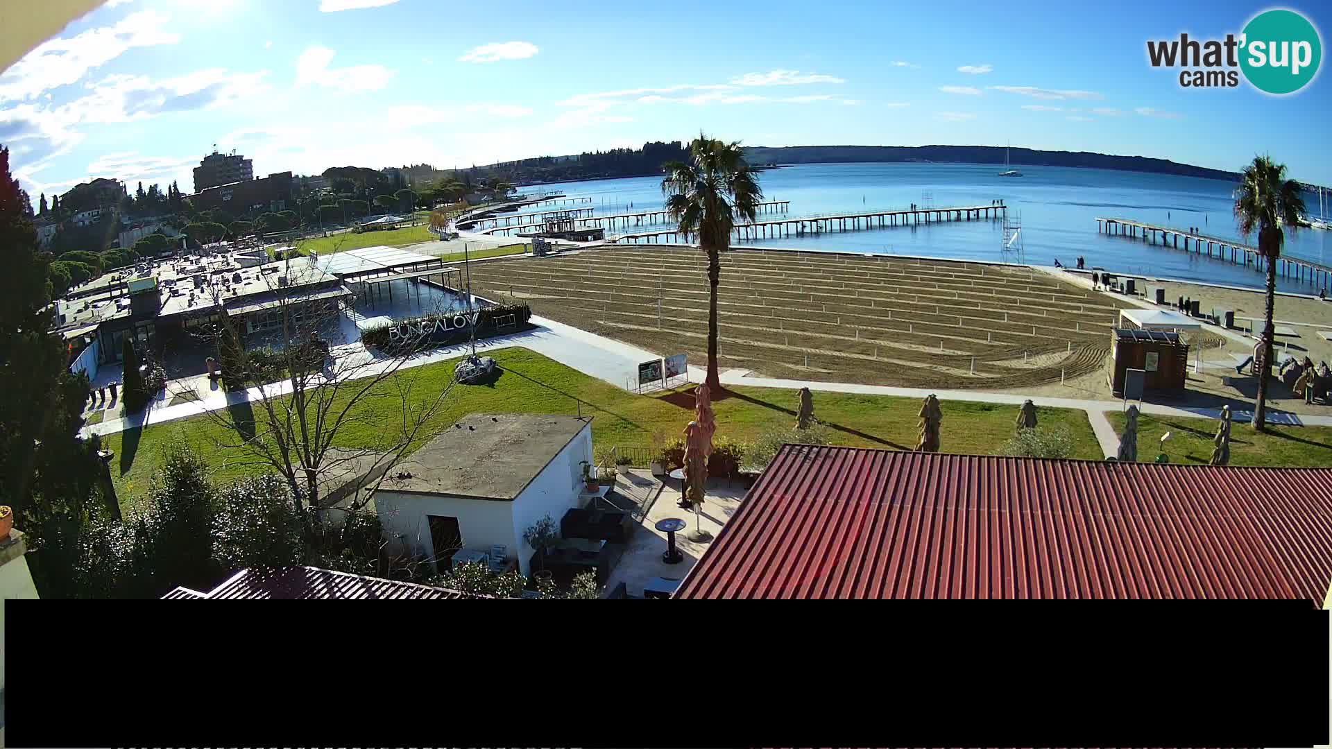 Spiaggia di Portorose live webcam