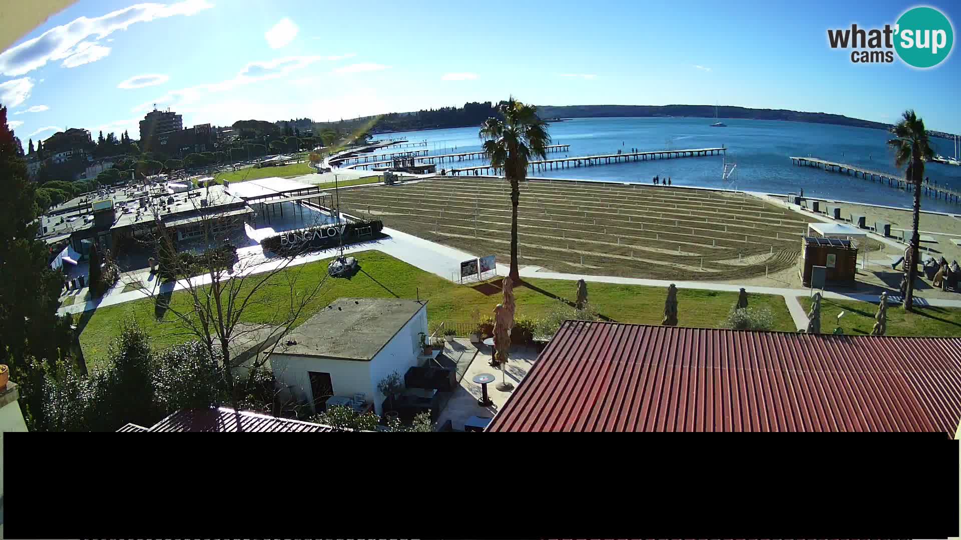 Webcam live Playa Portorož – Caffe Karamela