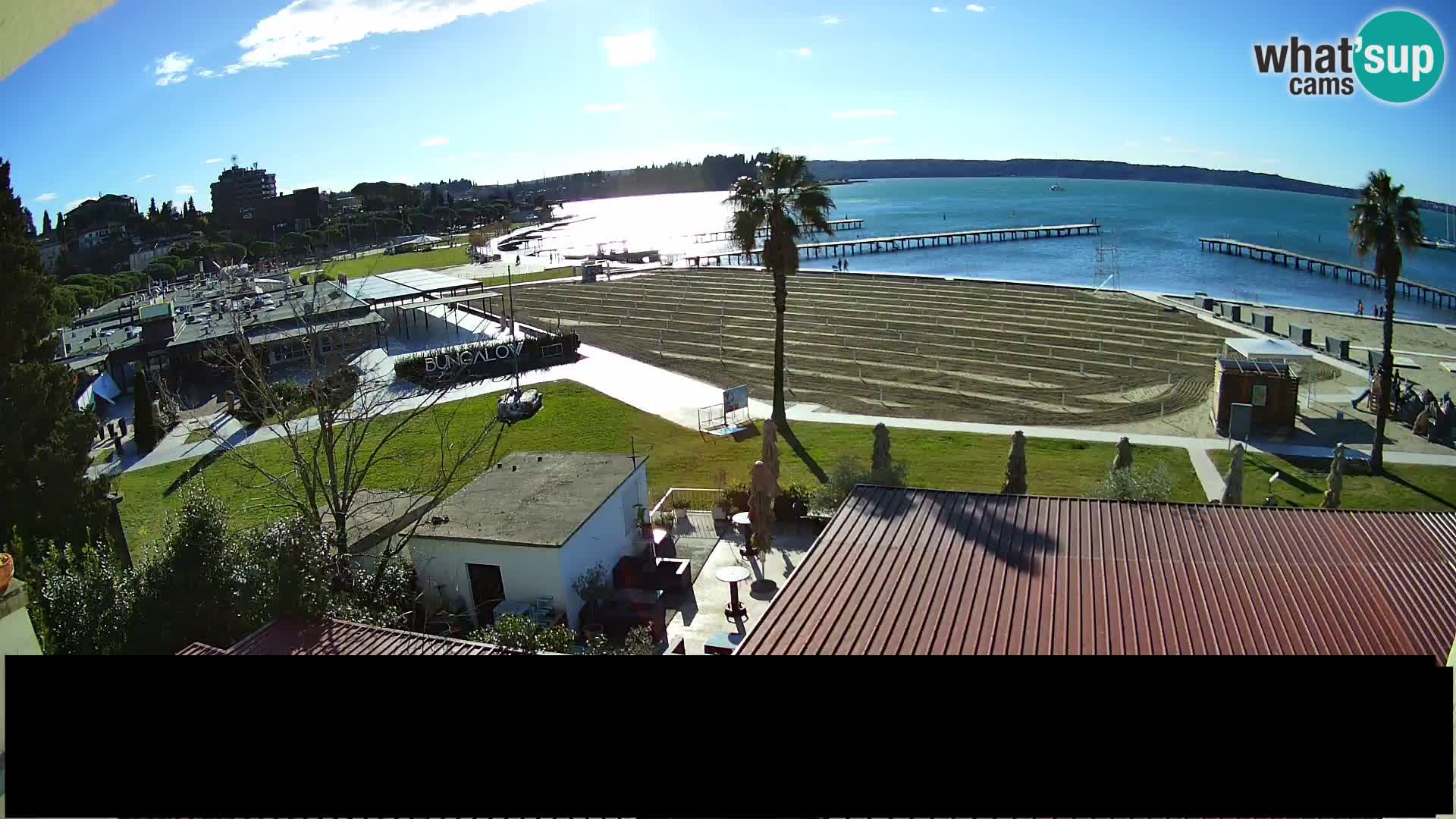 Spiaggia di Portorose live webcam