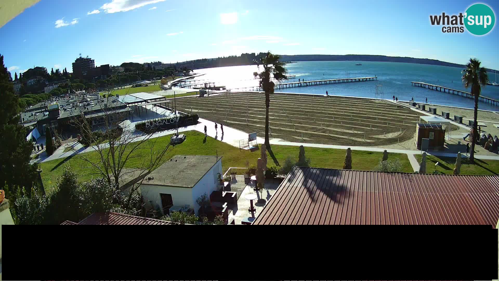 Spiaggia di Portorose live webcam