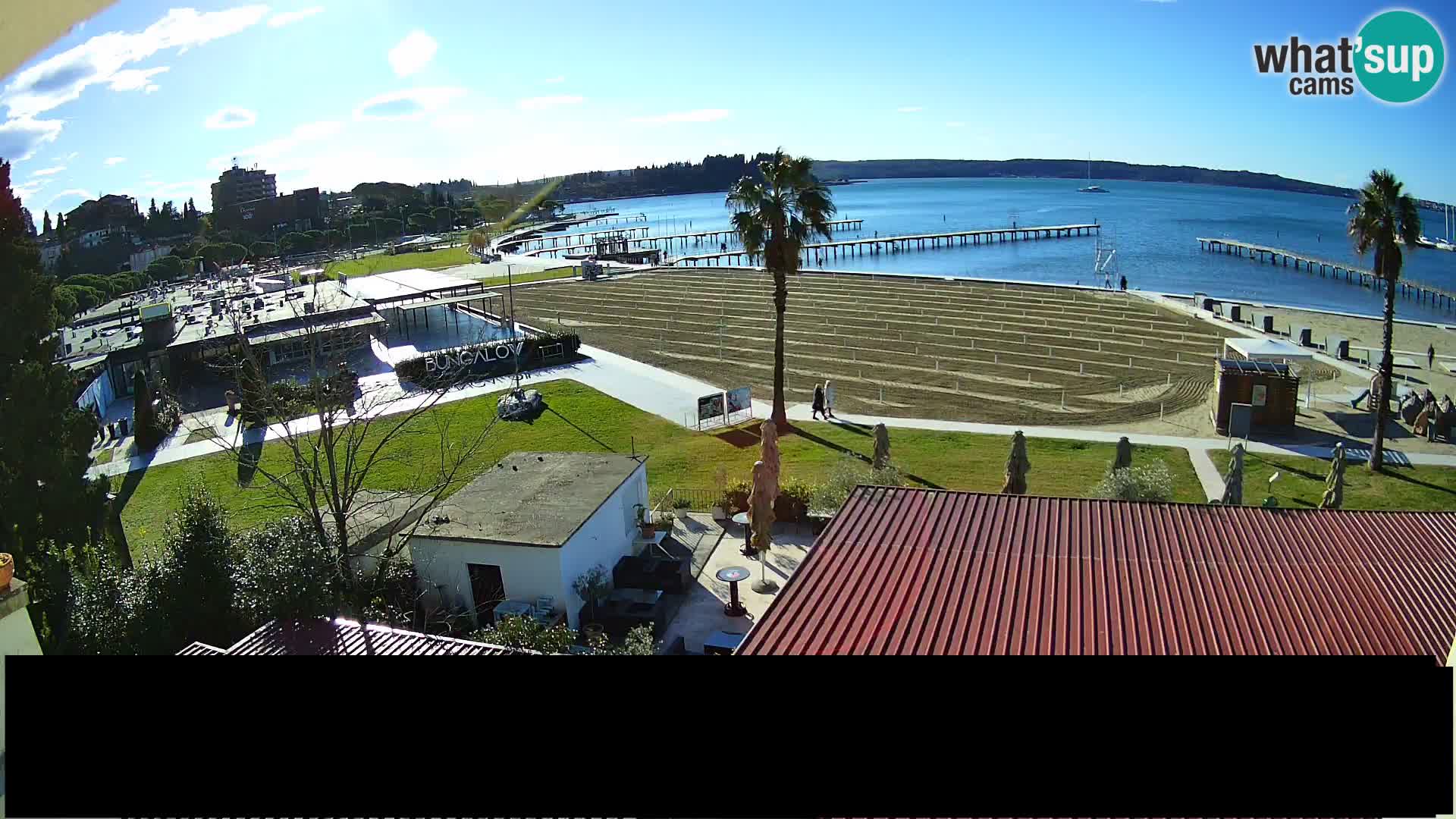 Webcam live Plage Portorož – Caffe Karamela