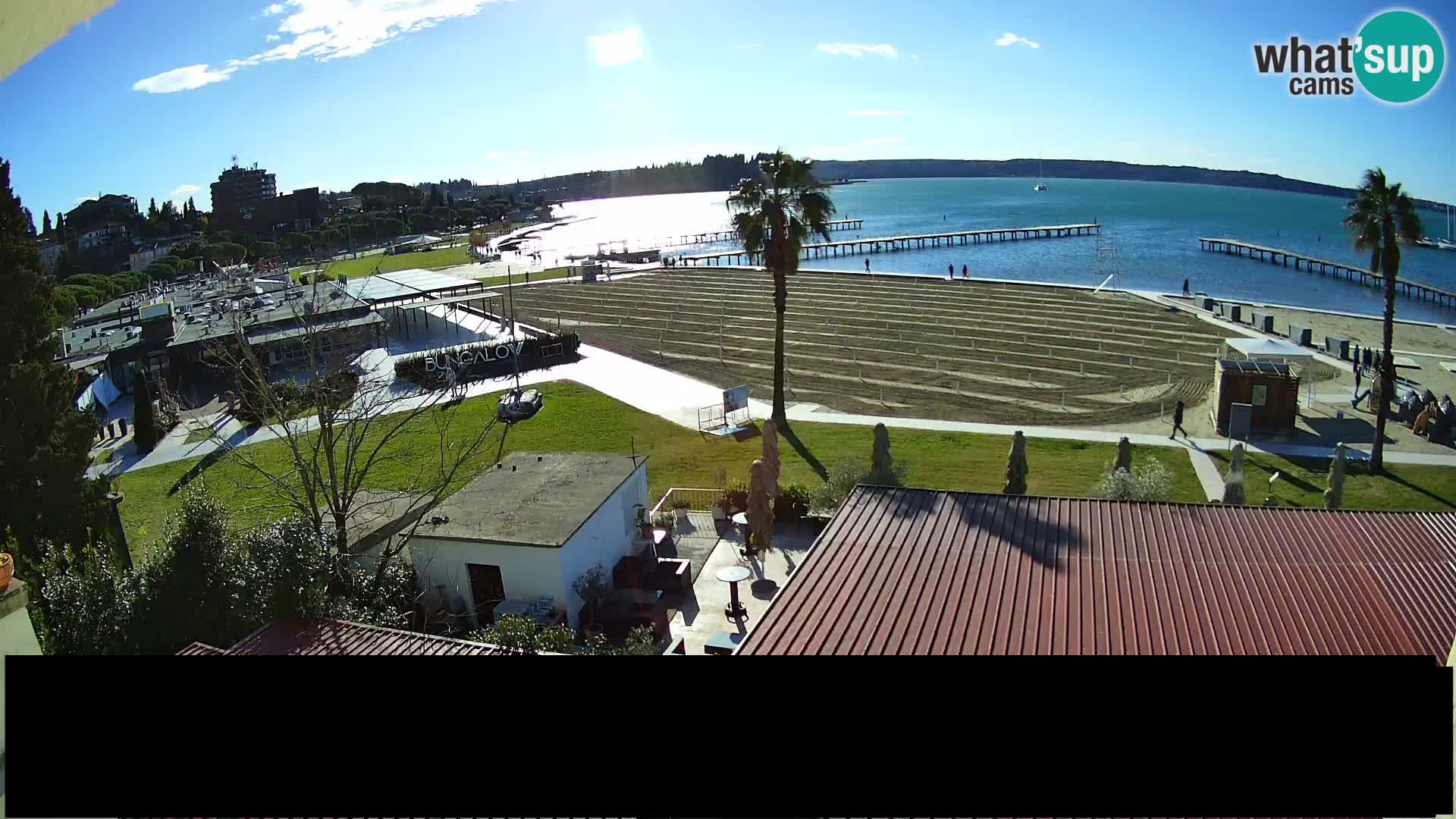 Webcam live Playa Portorož – Caffe Karamela