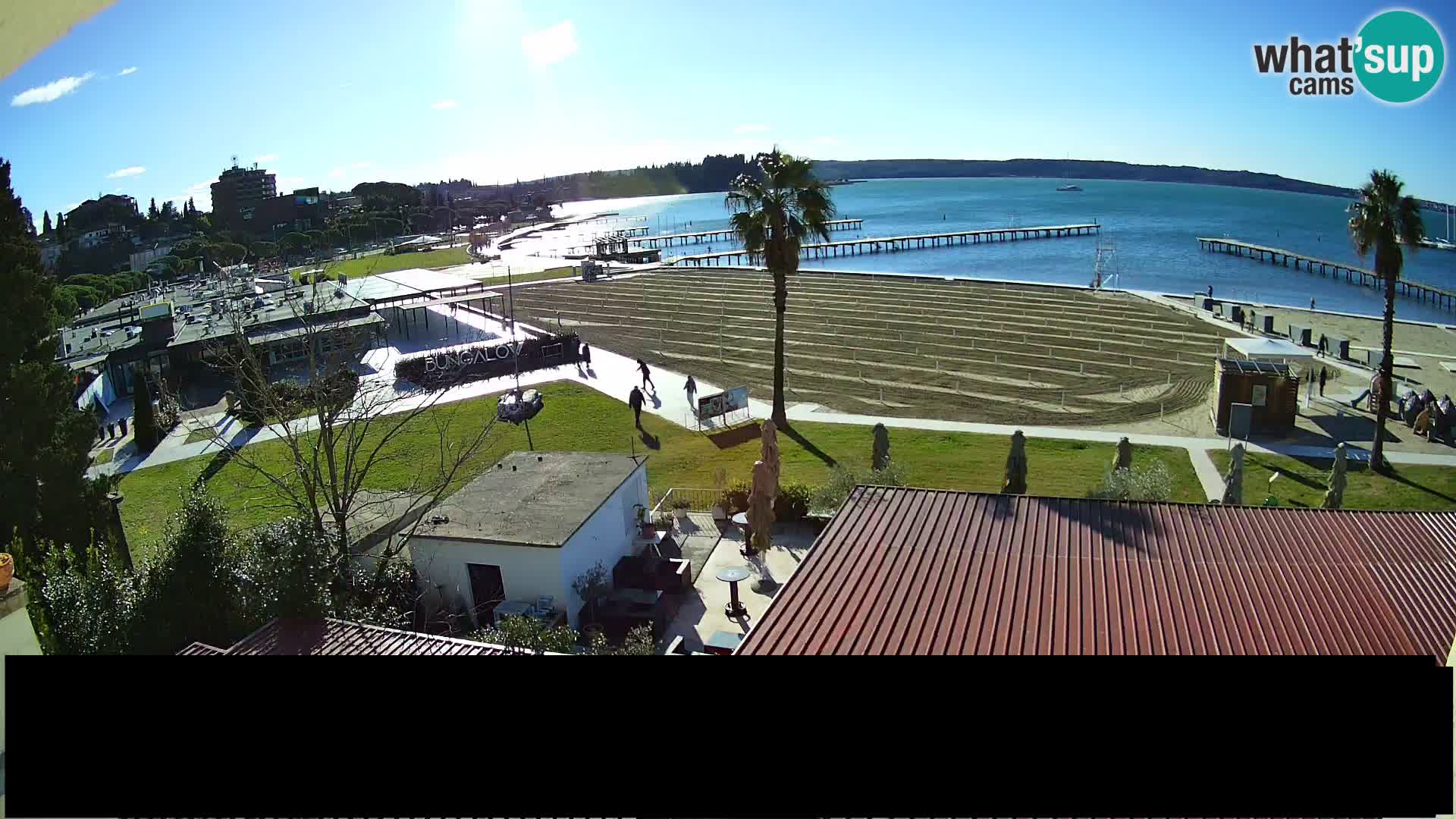 Webcam live Plage Portorož – Caffe Karamela