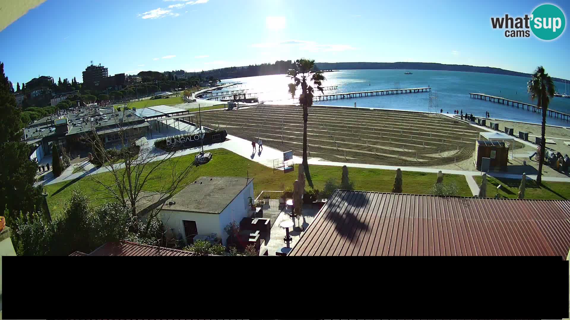 Webcam live Plage Portorož – Caffe Karamela