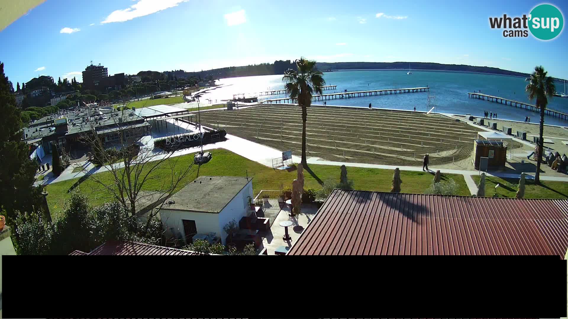 Playa Portorož camera en vivo