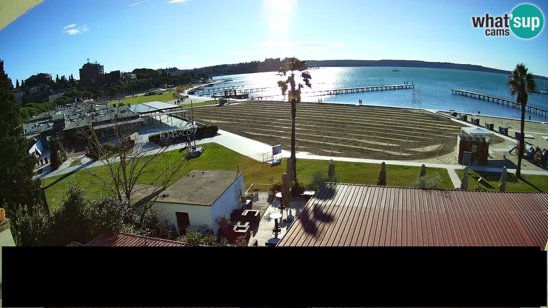 Playa Portorož camera en vivo