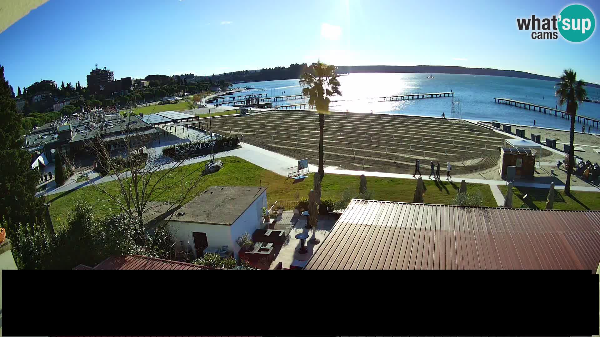 Webcam live Plage Portorož – Caffe Karamela