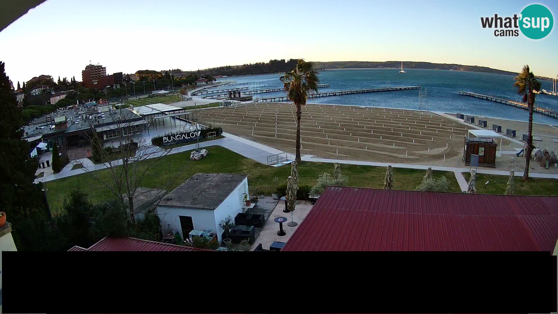 Webcam live Plage Portorož – Caffe Karamela