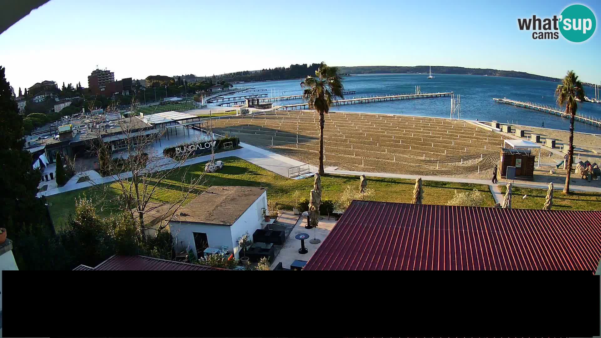 Webcam live Plage Portorož – Caffe Karamela