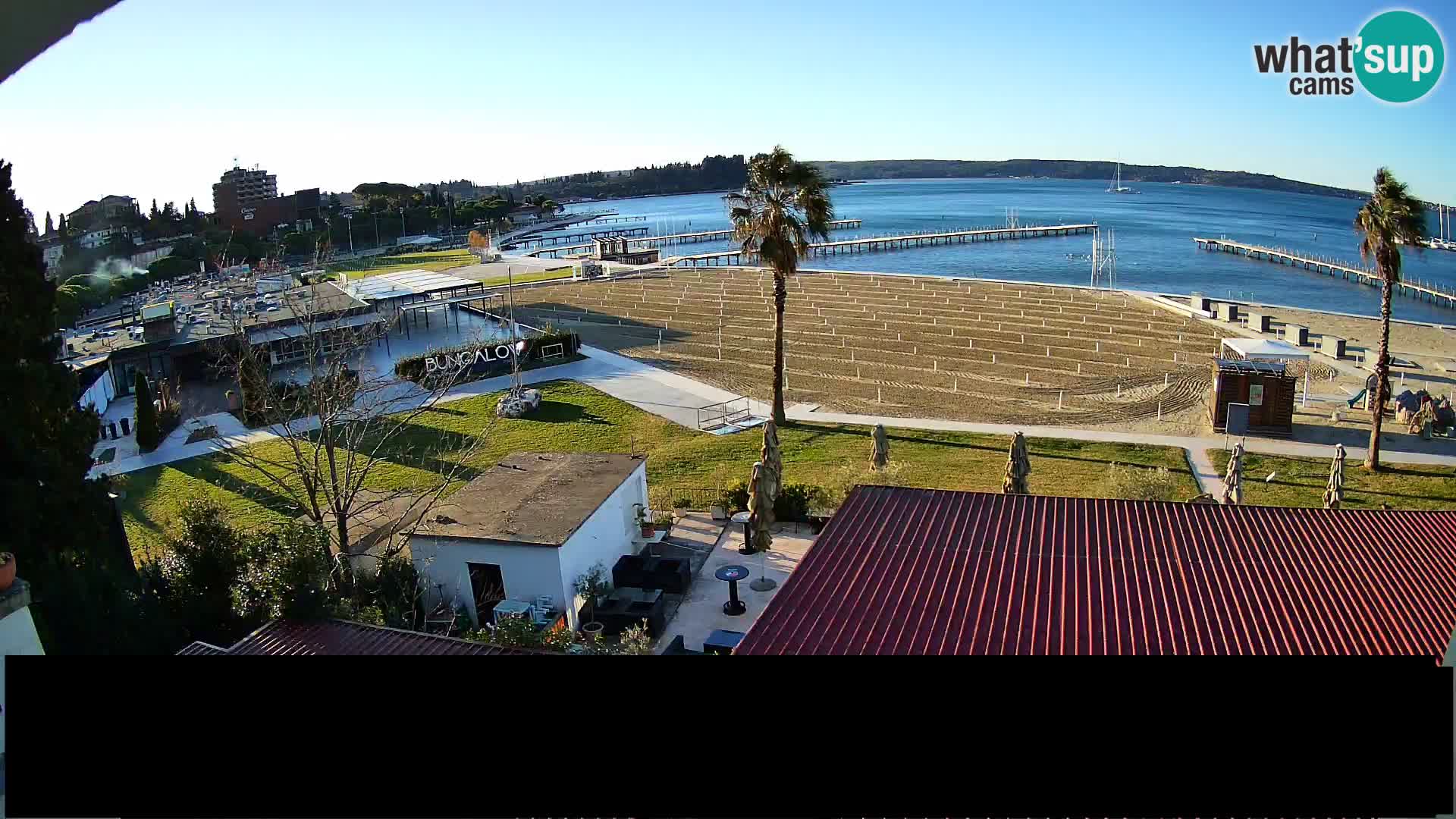 Webcam live Plage Portorož – Caffe Karamela