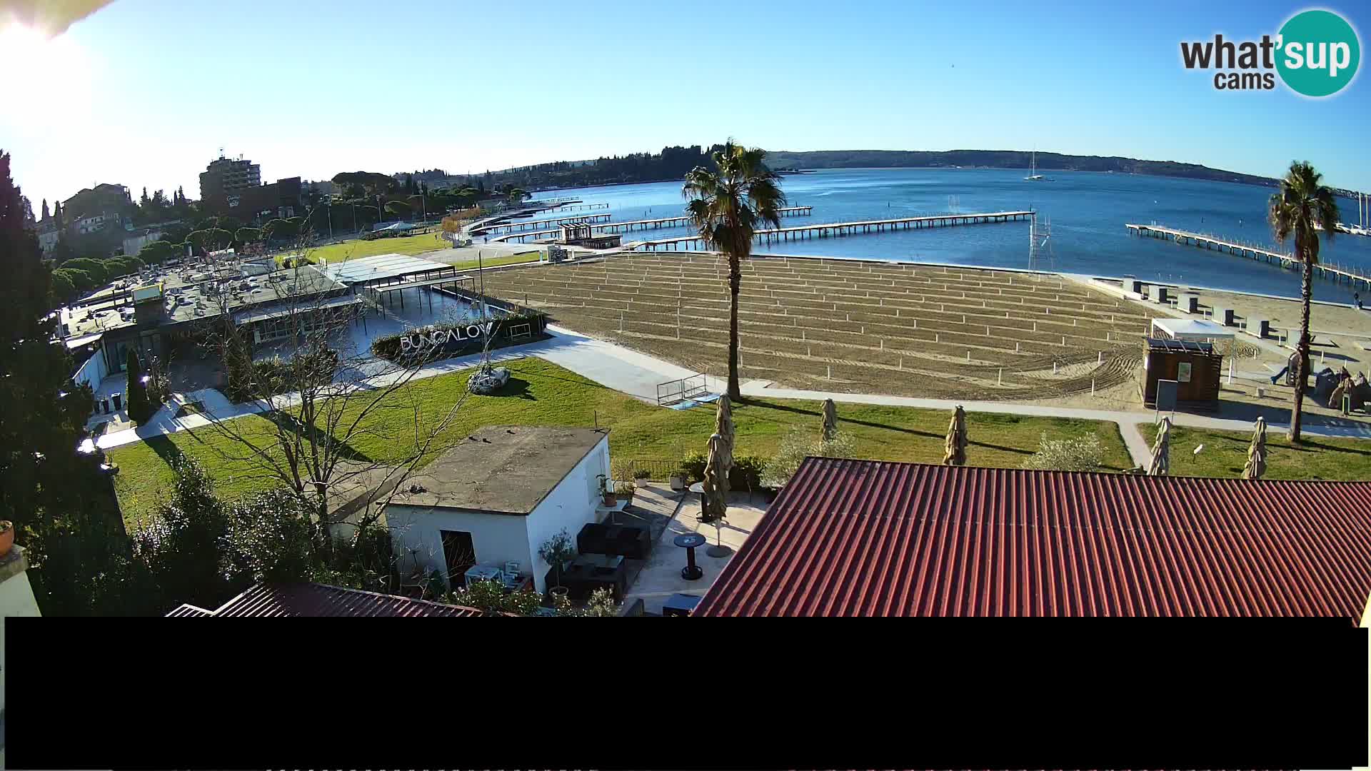 Webcam live Plage Portorož – Caffe Karamela