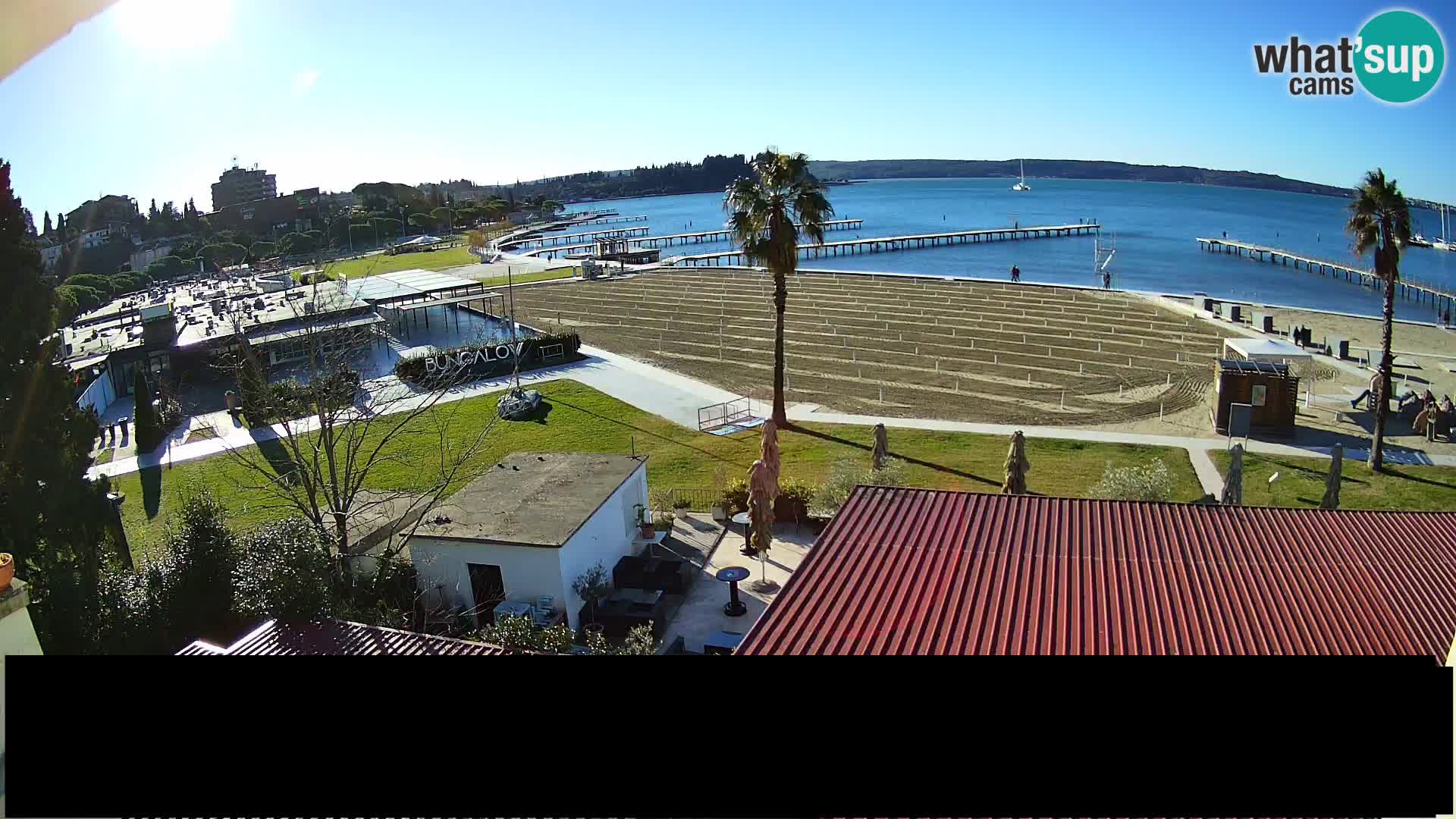 Webcam live Plage Portorož – Caffe Karamela