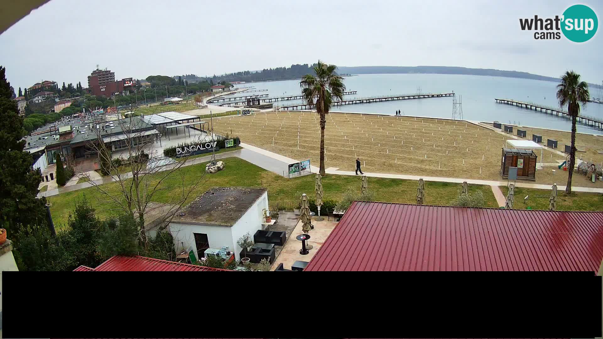 Webcam live Plage Portorož – Caffe Karamela