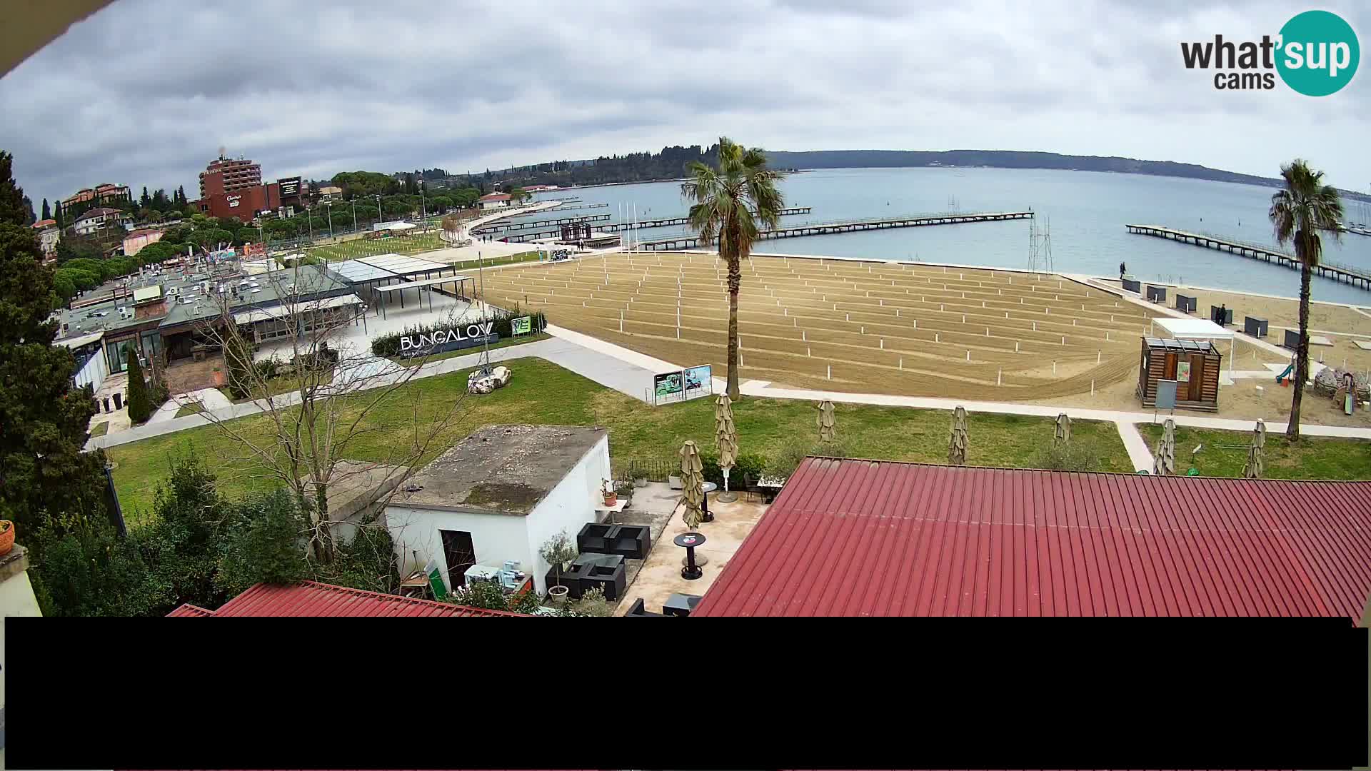 Webcam live Playa Portorož – Caffe Karamela