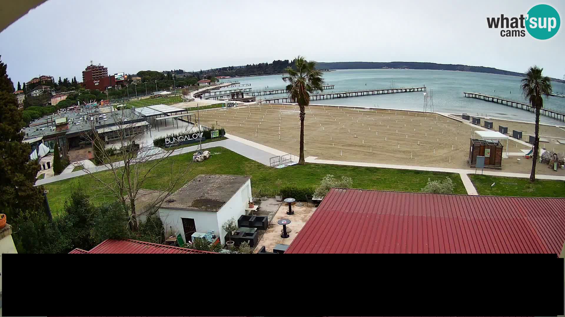 Webcam live Plage Portorož – Caffe Karamela