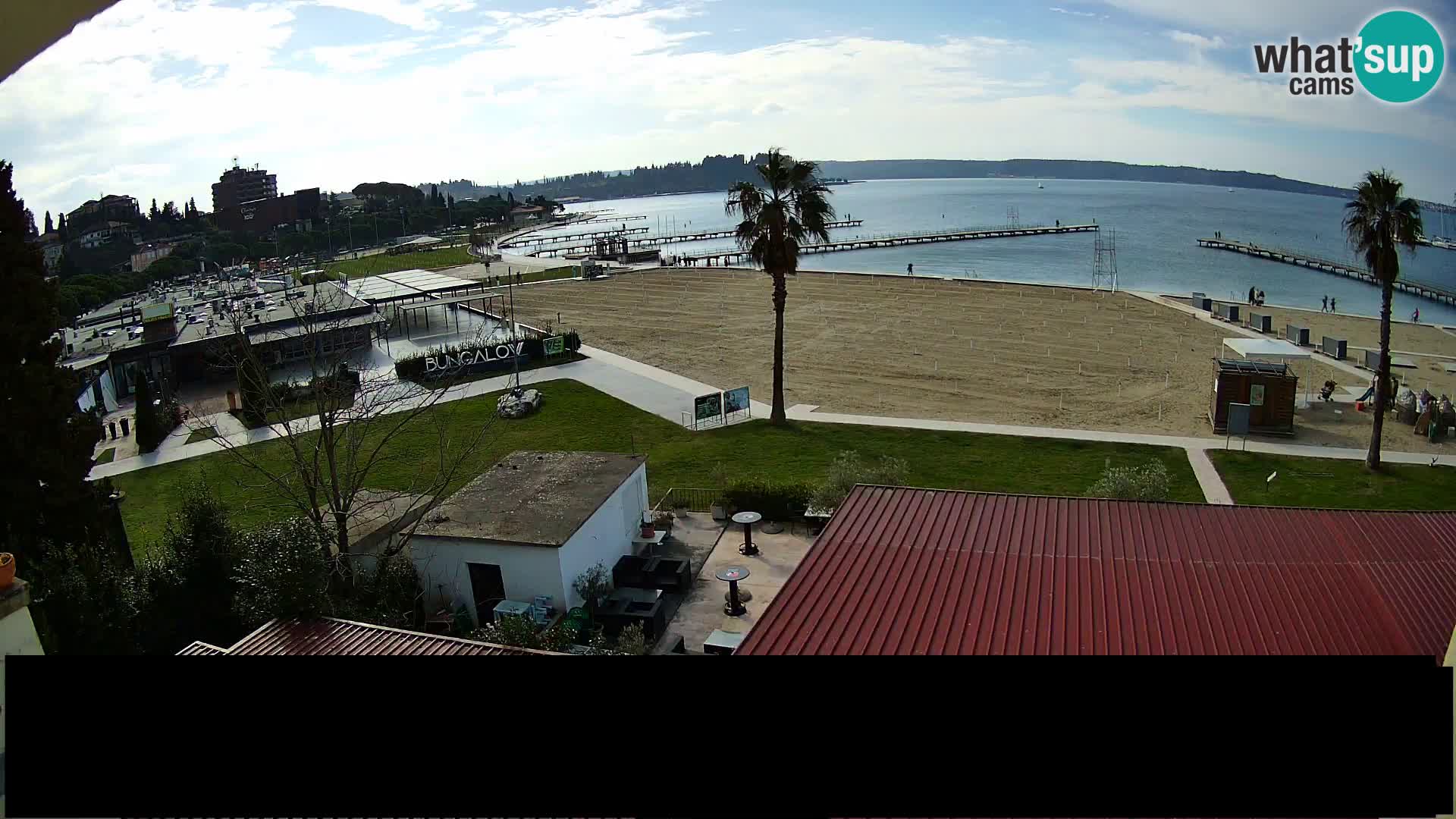 Webcam live Plage Portorož – Caffe Karamela