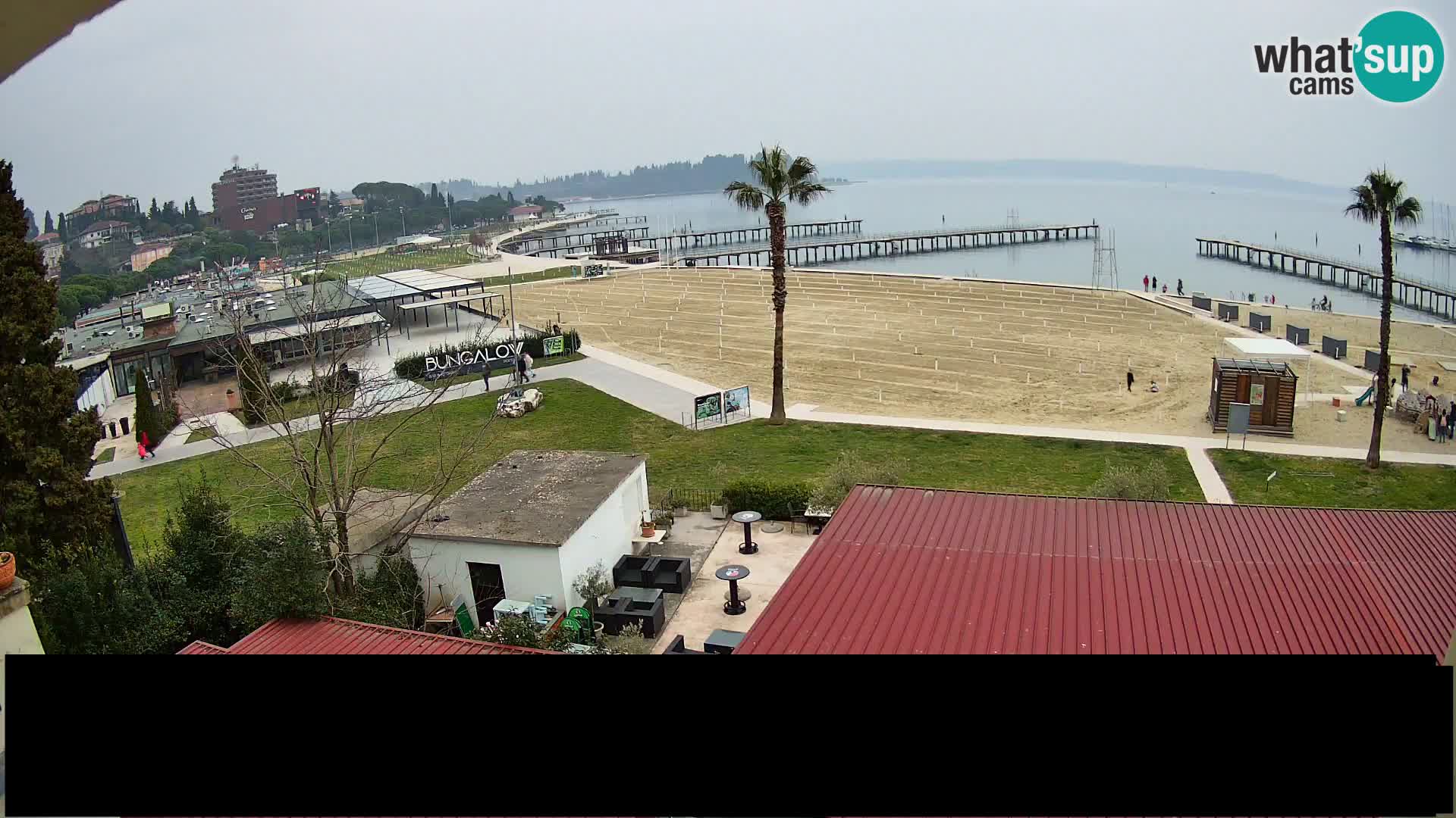 Webcam live Playa Portorož – Caffe Karamela