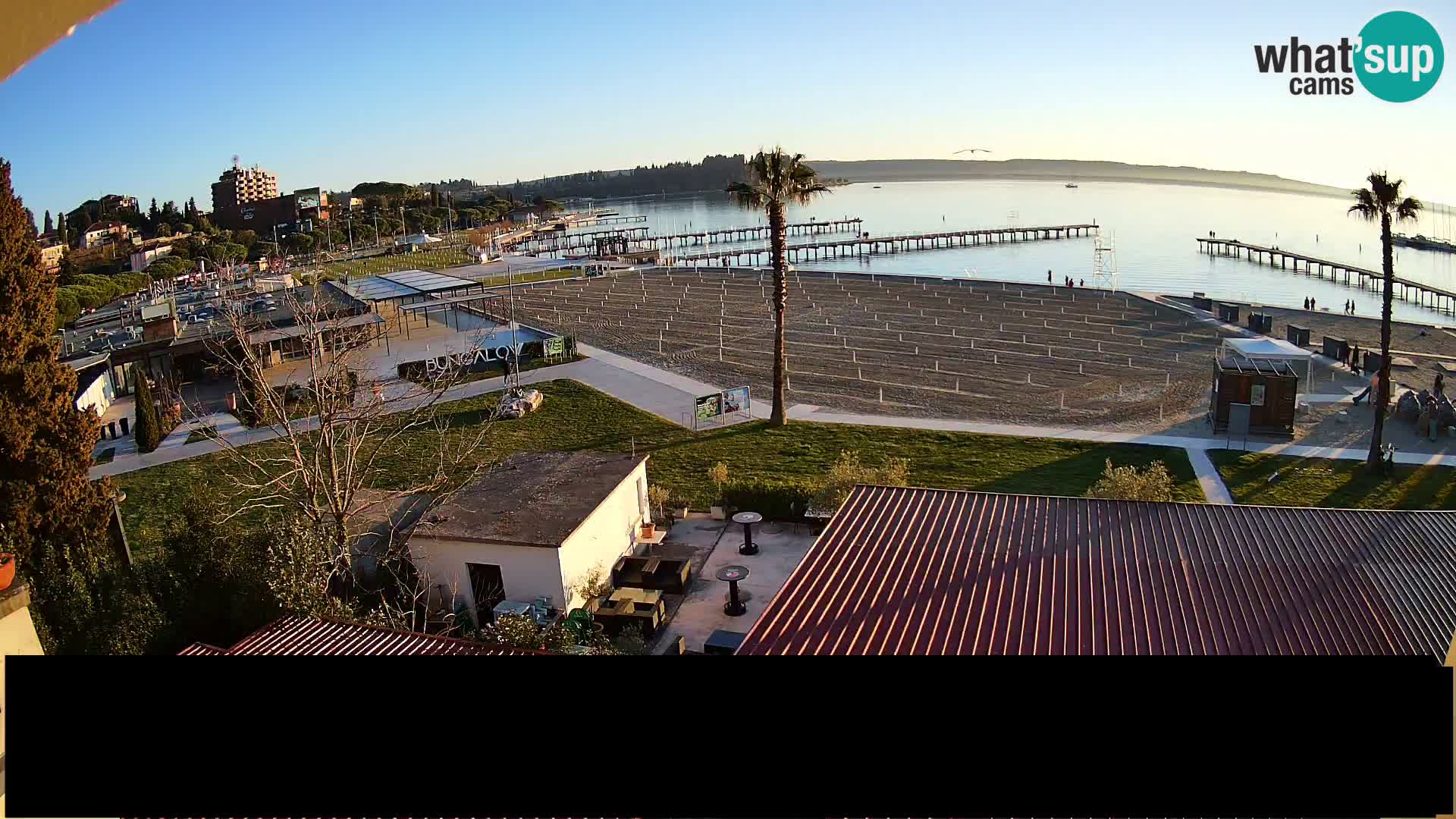 Webcam live Plage Portorož – Caffe Karamela