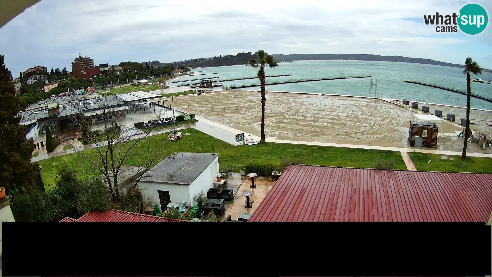 Webcam live Playa Portorož – Caffe Karamela