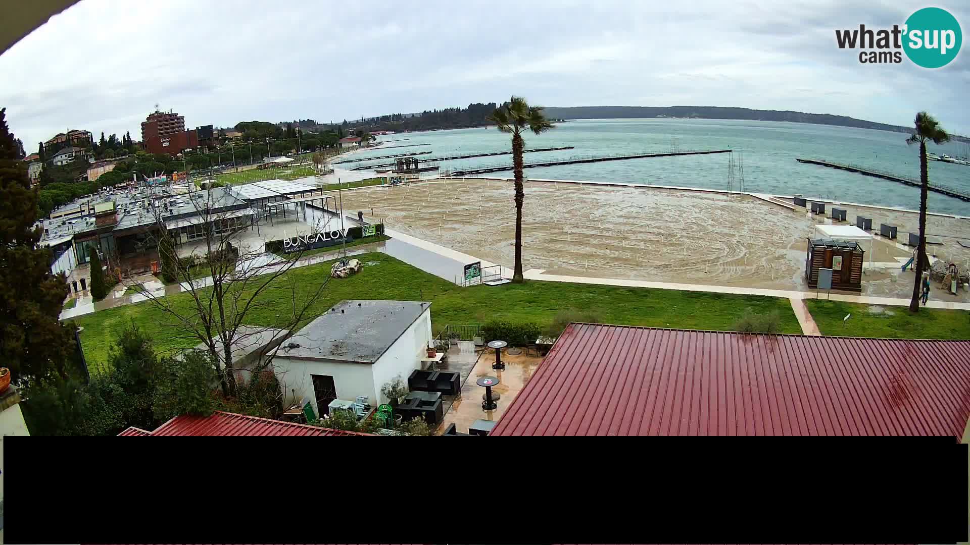 Kamera v živo Portorož plaža – Bungalow