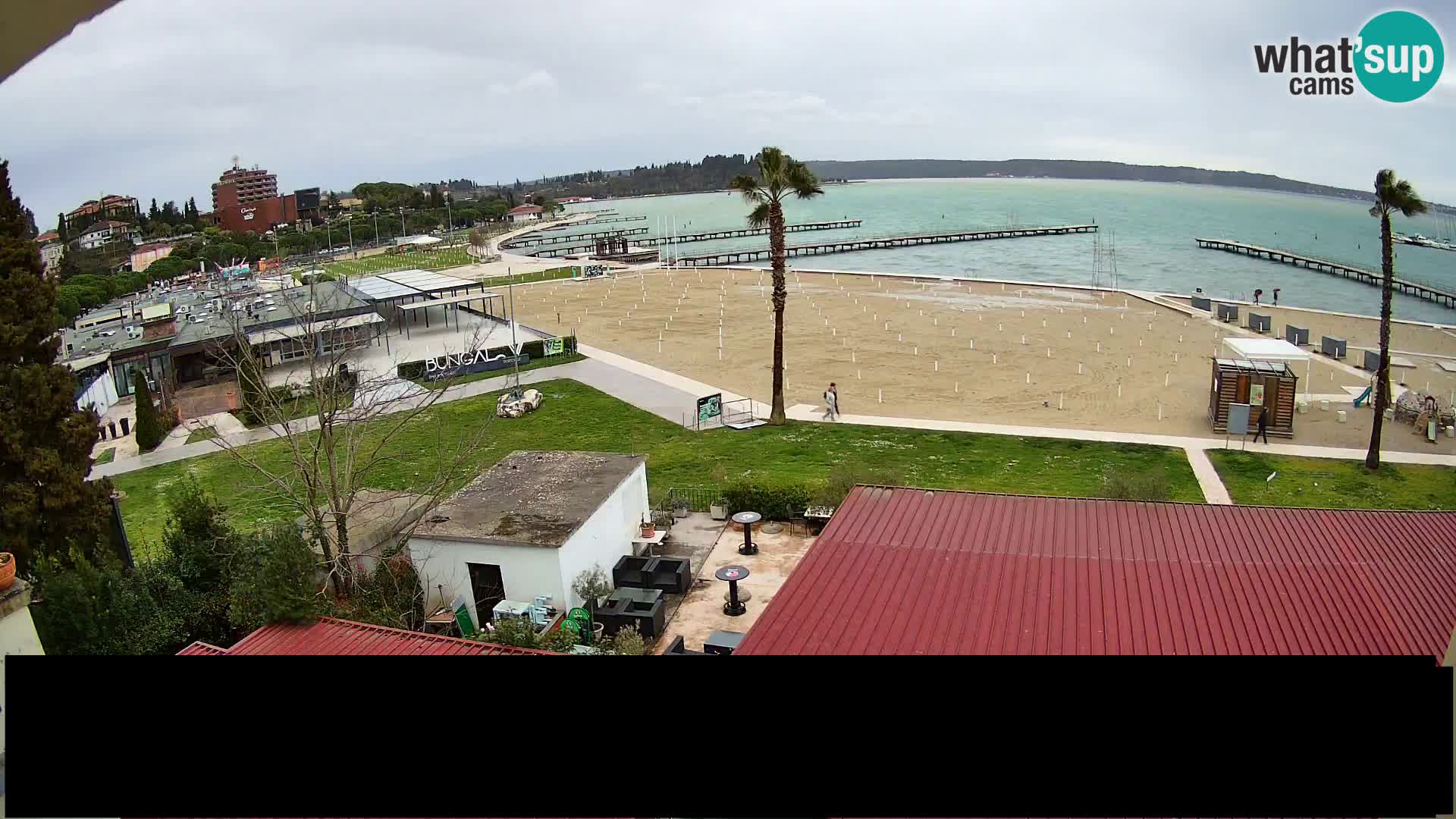 Webcam live Plage Portorož – Caffe Karamela