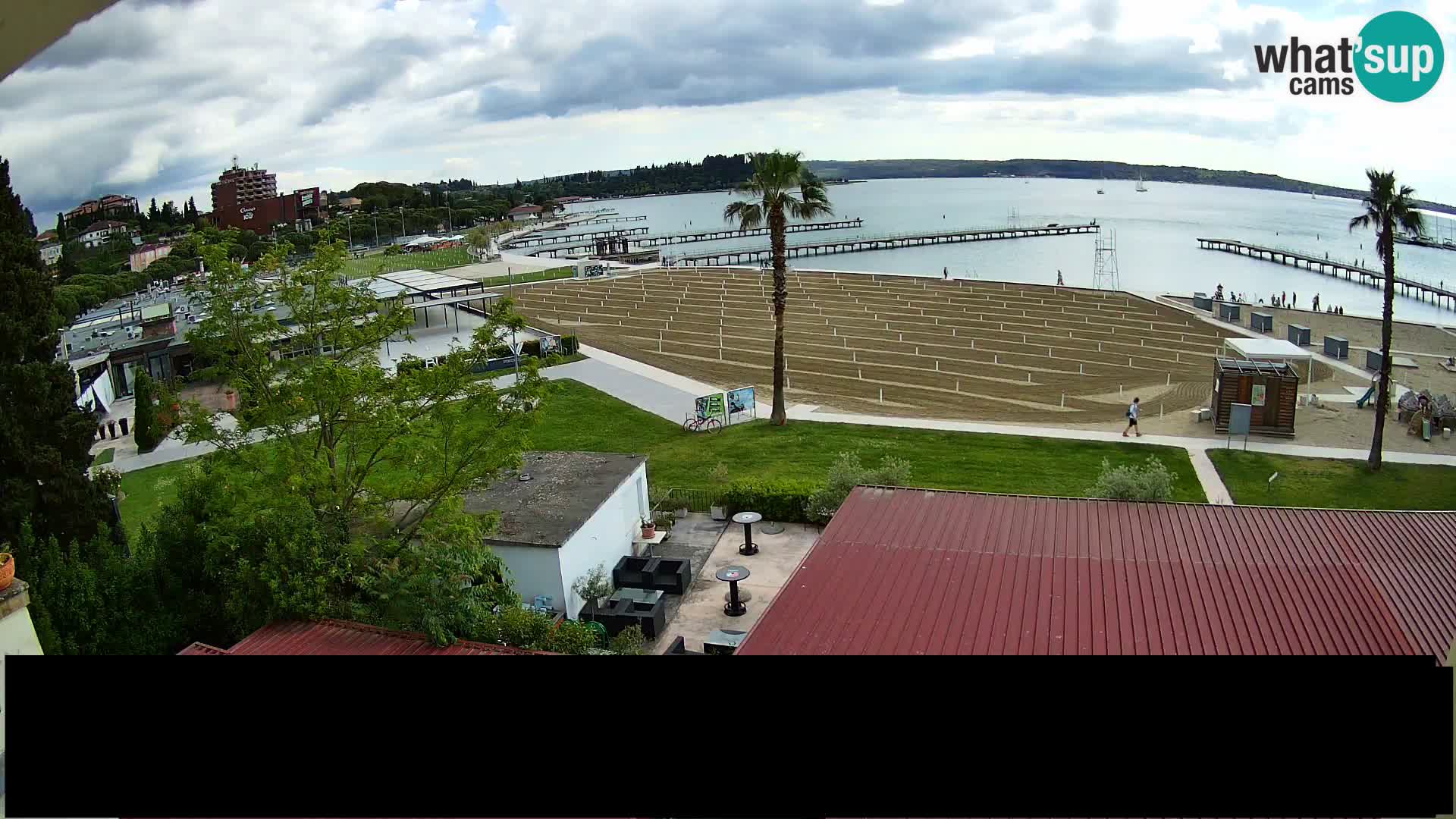 Web kamera Portorož plaža – Kavarna Karamela