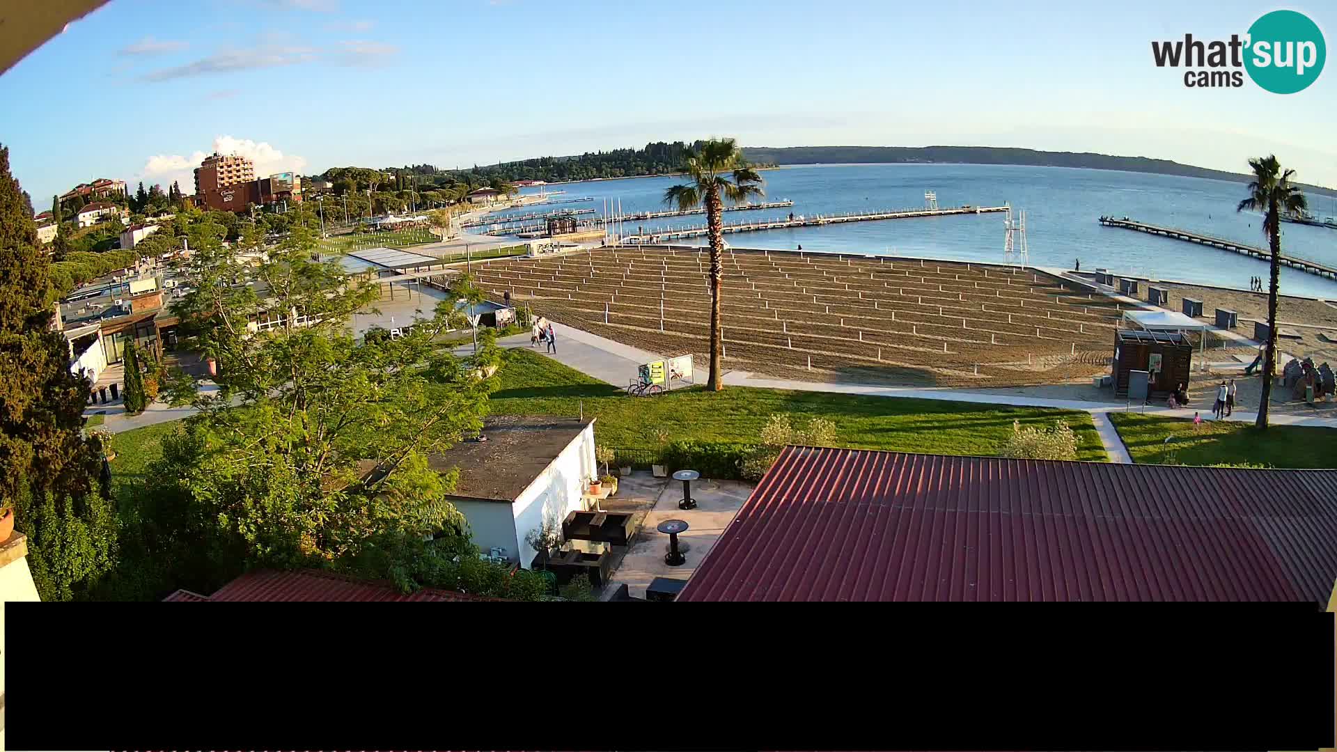 Webcam Portorož Strand – Karamela bar