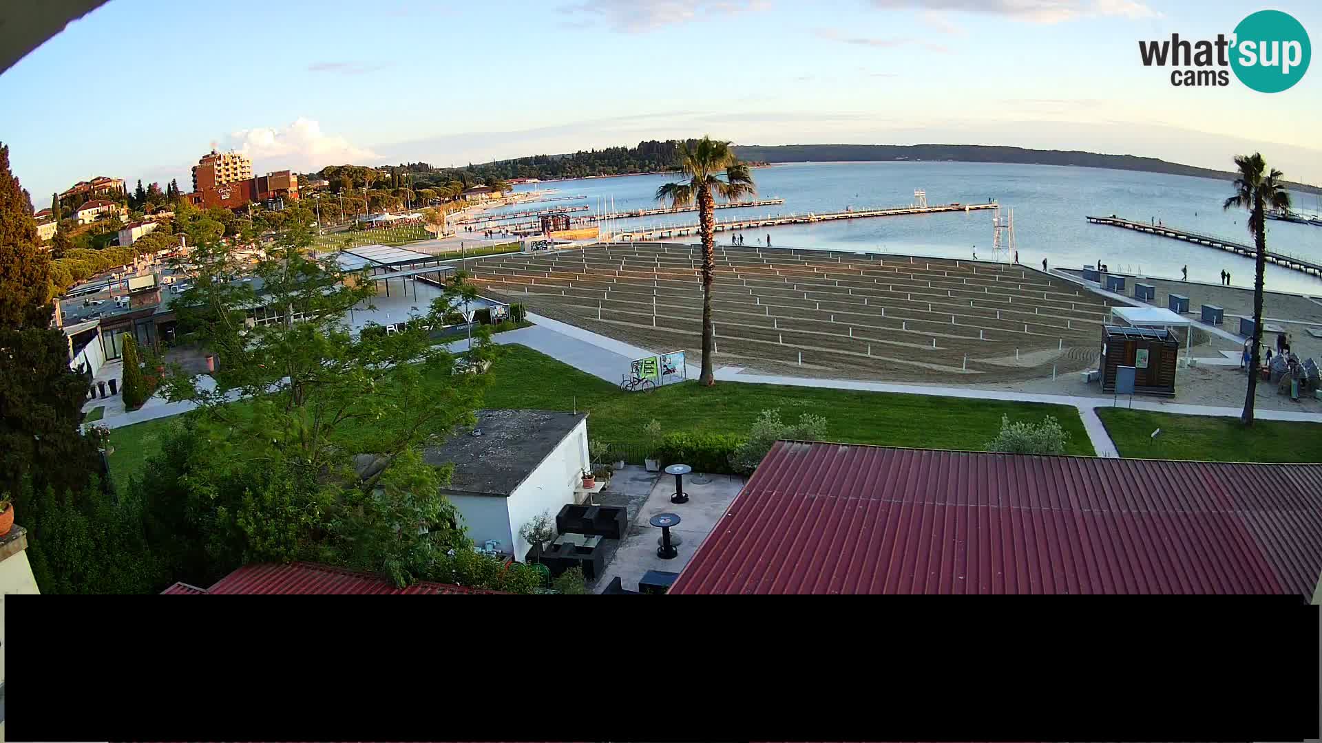 Webcam live Plage Portorož – Caffe Karamela