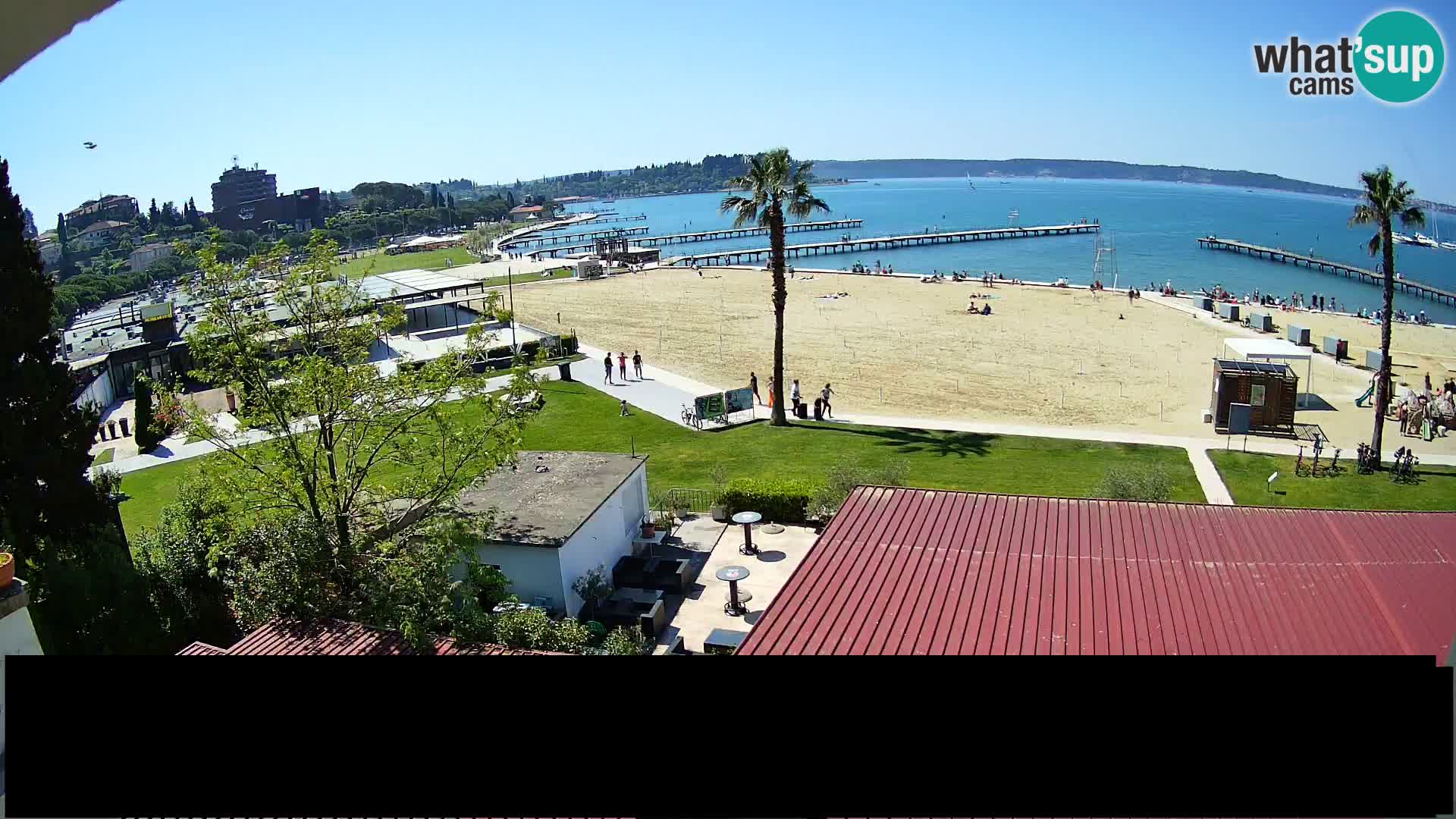 Webcam Portorož Strand – Karamela bar