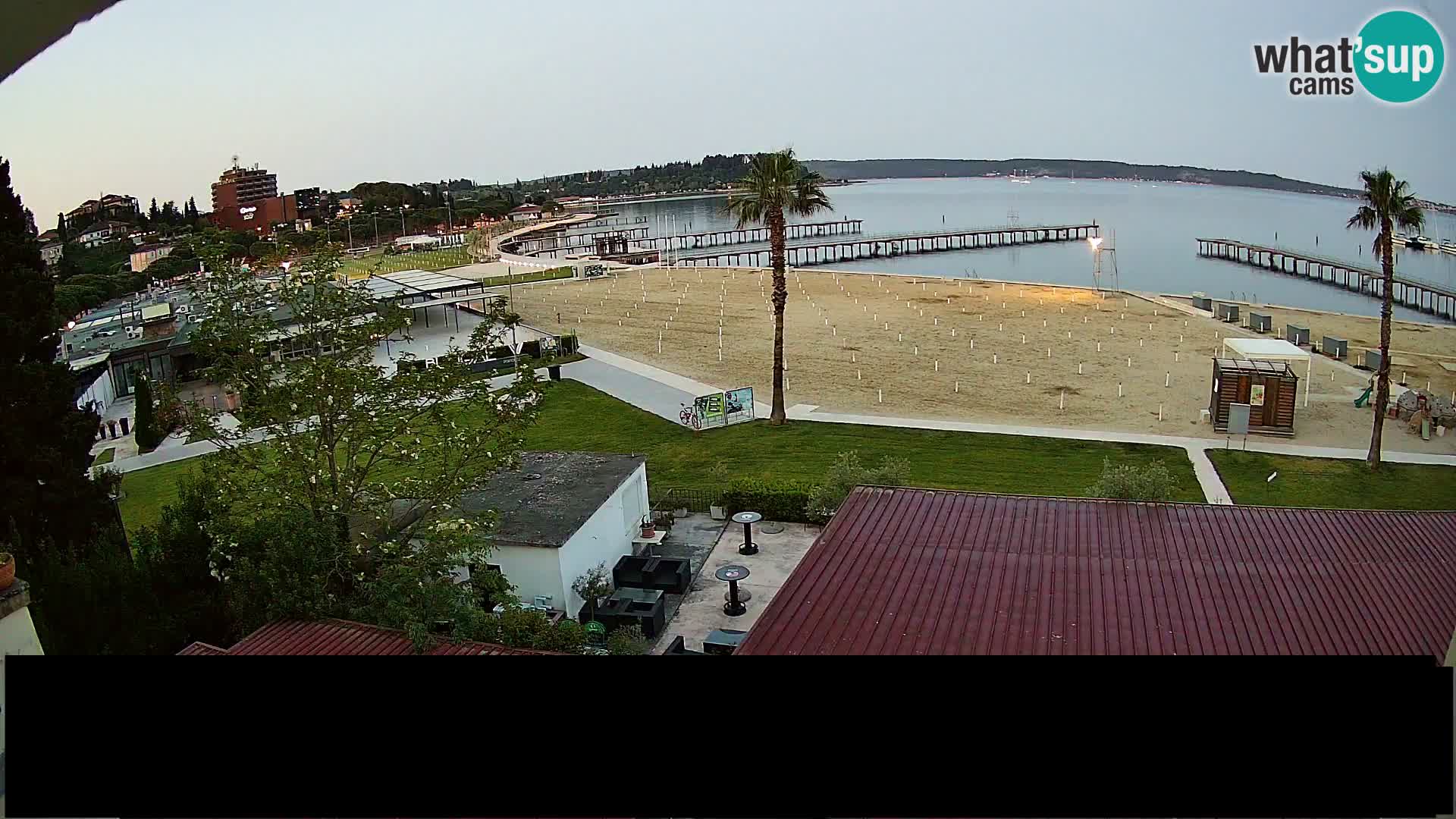 Kamera v živo Portorož plaža – Bungalow