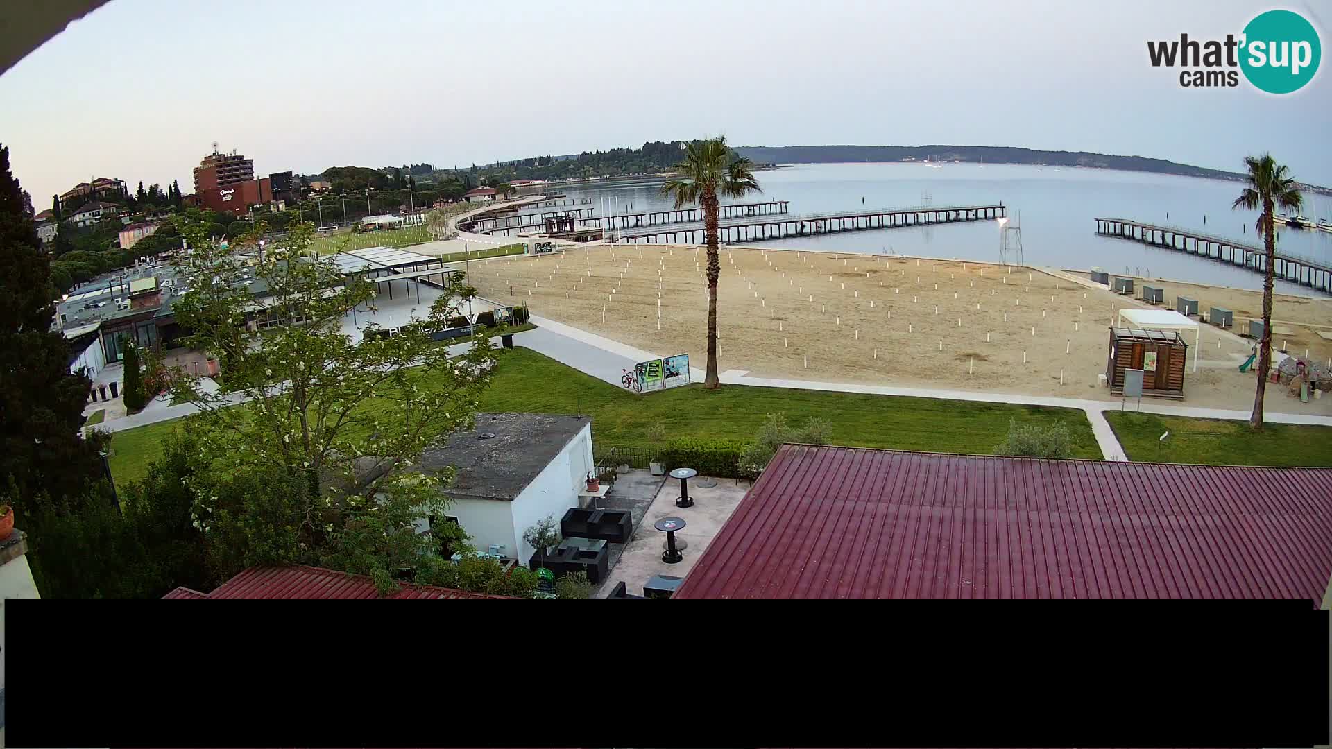 Kamera v živo Portorož plaža – Bungalow