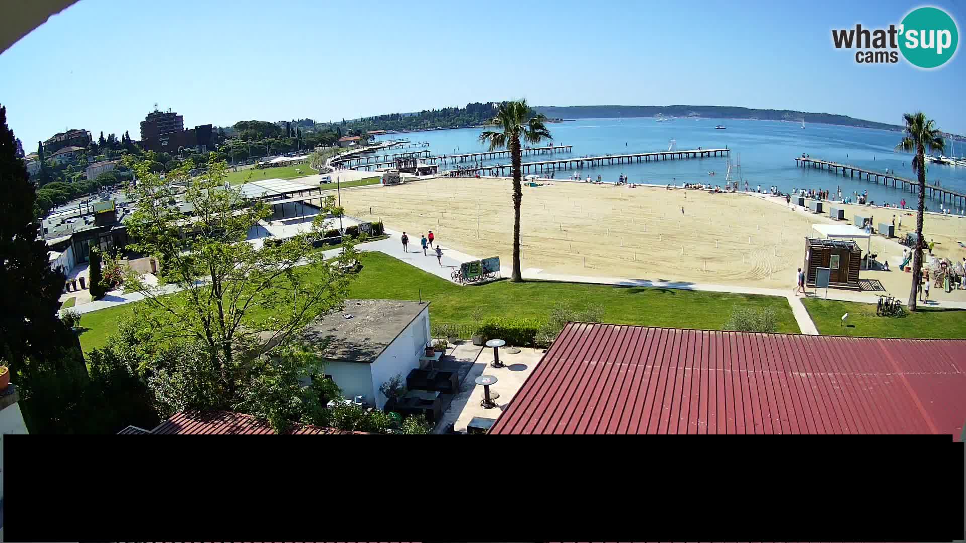 Spiaggia di Portorose live webcam