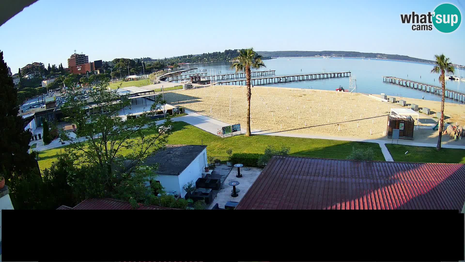 Spiaggia di Portorose live webcam