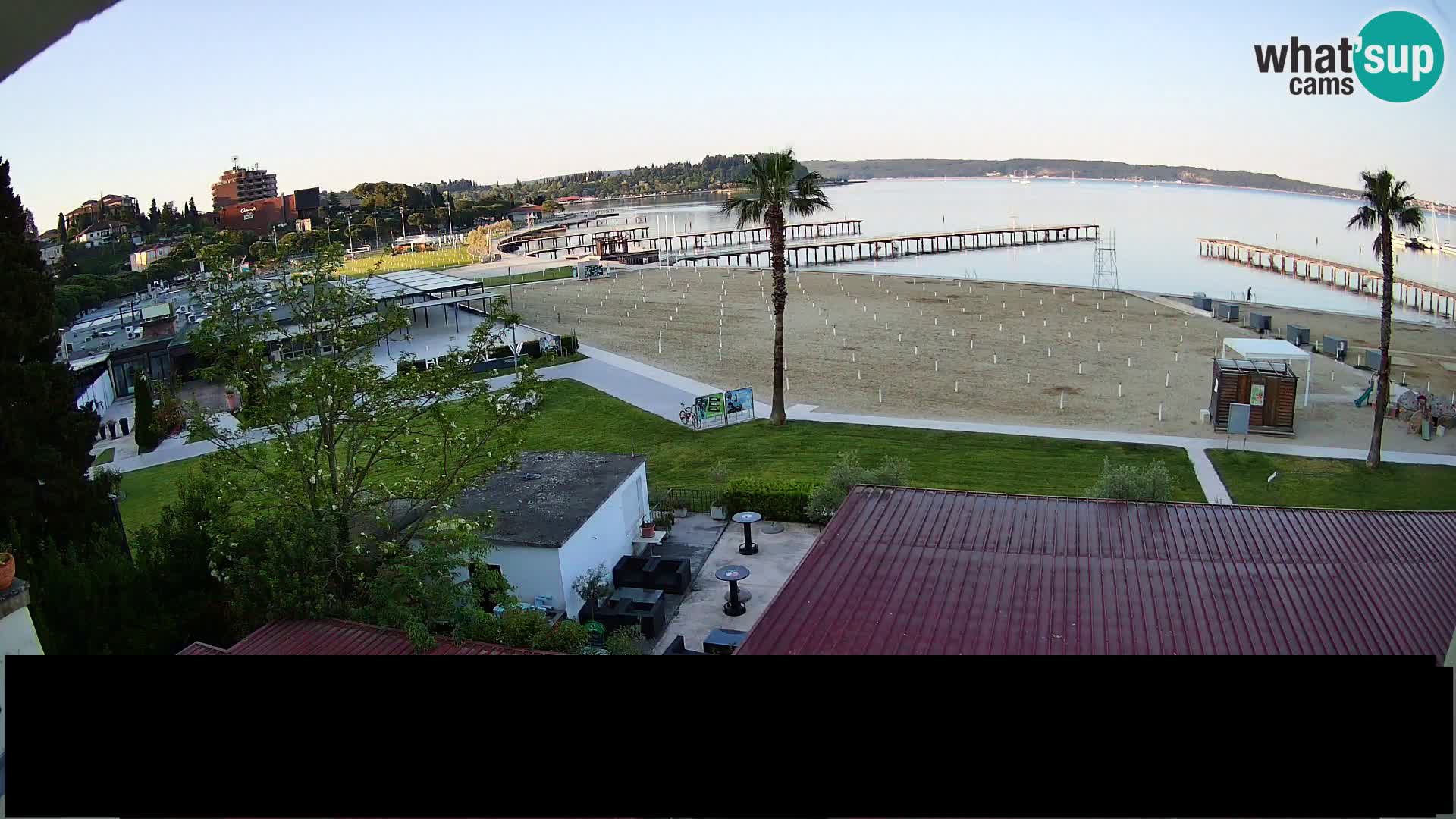 Webcam live Plage Portorož – Caffe Karamela