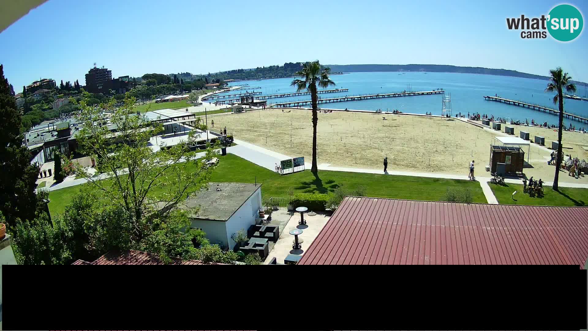 Plage Portorož live cam
