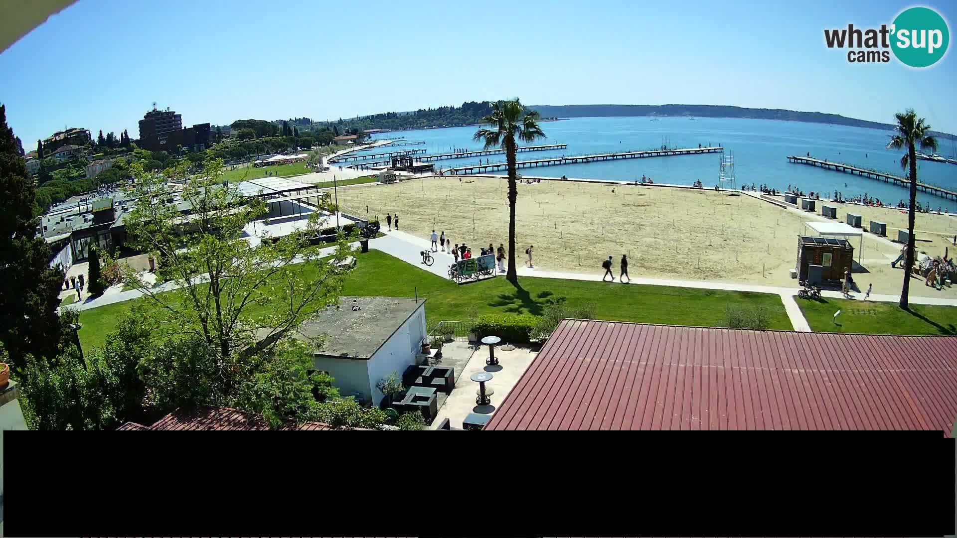 Web kamera Portorož plaža – Kavarna Karamela